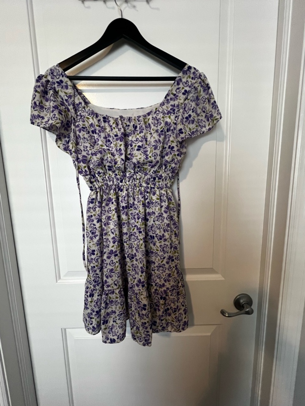 Altar'd State Lavender Floral Mini Dress